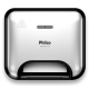 Sanduicheira 2X1 Grill 750W Philco Antiaderente Prata 