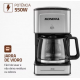 Cafeteira Eletrica 20 Xicaras Mondial 550W Preta Inox