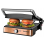 Grill Sanduicheira 2000W Gradiente Antiaderente Gold Inox 127V