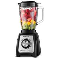 LIQUIDIFICADOR MONDIAL 1400W JARRA DE VIDRO FACA REMOVIVEL 