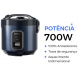 Panela Eletrica de Arroz Grande Gaabor 700W Blue Luxx Tm Familia