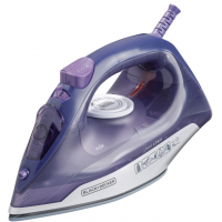 Ferro de Passar a Vapor 1200W Black Decker 340ml Lilas Branco