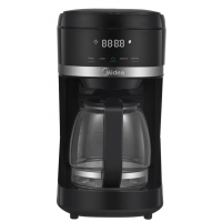 Cafeteira Eletrica 1.5L Midea 1000W Digital faz 37 Xicaras Preta