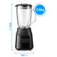 Liquidificador Elgin Titanium Black Jarra de vidro 900W Ultra Turbo