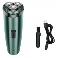 Barbeador Eletrico Recarregavel USB 800mAh Lavavel Verde