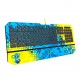 Teclado Gamer com Fio Membrana Redragon RGB Azul Amarelo
