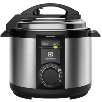 Panela de Pressao Eletrica 5L Electrolux 900W Antiaderente Inox Preta