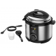 Panela de Pressao Eletrica 5L Electrolux 900W Antiaderente Inox Preta