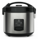 Panela Eletrica de Arroz 3L Electrolux 700W 10 Xicaras Inox Preta