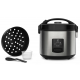 Panela Eletrica de Arroz 3L Electrolux 700W 10 Xicaras Inox Preta
