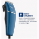 Maquina de Cortar Cabelos 9W Mondial 4 Pentes Azul Bivolt