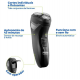 Barbeador Portatil Recarregavel Philco sem Fio Bivolt Preto