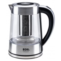 Chaleira Eletrica 1.8L EOS 1500W Jarra Vidro Inox