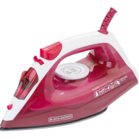Ferro de Passar a Vapor 1200W Black Decker Antiaderente 250ml Rosa