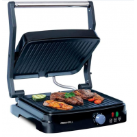Grill Eletrico 1270W Mallory Antiaderente Preto Inox 127V