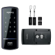 Fechadura Eletronica Digital ZigBang Senha Cartao Inteligente Preta