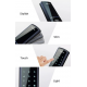 Fechadura Eletronica Digital ZigBang Senha Cartao Inteligente Preta