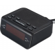 Relogio Digital AM FM Despertador Alarme Preto