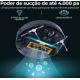 Aspirador de po 4X1 Robo 600ml Ropo Controle App Preto Bivolt