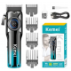 Maquina Cortar Cabelos 8W Kemei Recarregavel Painel Led Bivolt