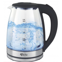 Chaleira Eletrica 2L 4Life 1500W Preta Transparente