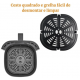 Fritadeira Eletrica 4x1 1200W Air Flayer Start 220V Luxx Black