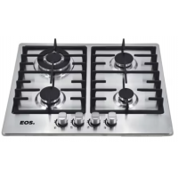 FOGAO COOKTOP A GAS BIVOLT INOX EOS TRIPLA CHAMA 3300W