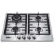 FOGAO COOKTOP A GAS BIVOLT INOX EOS TRIPLA CHAMA 3300W