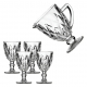 Jogo de Taças Luxx Ellegance 330ml 4 und Cristal com Jarra 1.2L