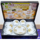 Kit Mini Xicaras de Porcelana Cafe Expresso Luxx Ellegance 12PC 80ml