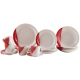 Jogo de Jantar 20 Pç Ceramica Estampado Alto Brilho Luxx Red