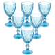 Jogo de Taças Luxx Ellegance 300ml 6 und Cristal Blue