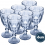 Jogo de Taças Luxx Ellegance 260ml 6 und Cristal Blue Metalizado