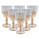 Jogo de Taças Luxx Ellegance 300ml 6 und Cristal Meia Cor Metalizado