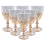 Jogo de Taças Luxx Ellegance 300ml 6 und Cristal Meia Cor Metalizado