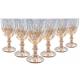 Jogo de Taças Luxx Ellegance 300ml 6 und Cristal Meia Cor Metalizado