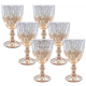 Jogo de Taças Luxx Ellegance 300ml 6 und Cristal Meia Cor Metalizado