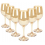 Jogo de Taças Luxx Ellegance 330ml 6 und La Cherrye 330ml Gold