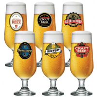 Jogo de Ta&ccedil;as Cervejeiro Royal Malted 6 UND Crystal