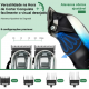 Maquina Cortar Cabelos sem Fio 5W Lumiar 4 Pentes Blue USB