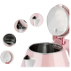 Chaleira Eletrica 1.8L Ellegance Pink Inox 1500W
