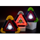 Mini Triangulo Luminoso Automotivo de Segurança com Lanterna 