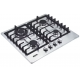 Fogao Cooktop a Gas Premium EOS 4 Bocas em Inox Tripla Chama 3000W 