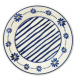Jogo de Jantar Flowers Line Blue Ellegance 20PC Ceramica Alto Brilho