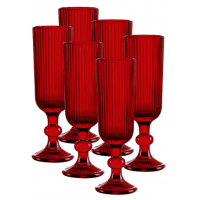 Jogo de Ta&ccedil;as Luxx Ellegance 160ml Crystal Champagne