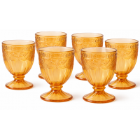 Jogo de Ta&ccedil;as Luxx Ellegance 190ml Crystal Ambar