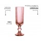 Jogo de Taças Luxx Ellegance 160ml Crystal Champagne