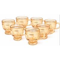 Jogo de Canecas Ta&ccedil;a Luxx Gold Ellegance 220ml 