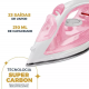 Ferro de Passar a Vapor Britania Branco/Rosa 26 Saidas de Vapor