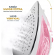 Ferro de Passar a Vapor Britania Branco/Rosa 26 Saidas de Vapor